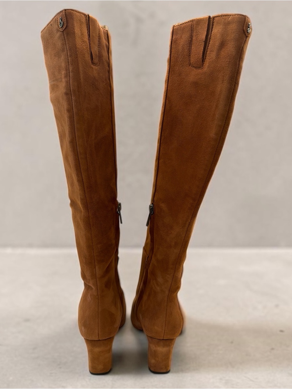 Sam Edelman Tall Over-the-Knee Suede Boots in Chestnut - Picture 7 of 9